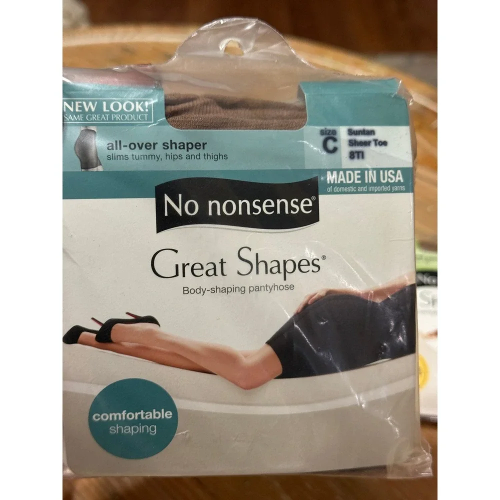 No Nonsense Great Shapes Shaper Pantyhose Size C Suntan